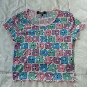 Dolls Kill x Care Bears Mesh Crop top
